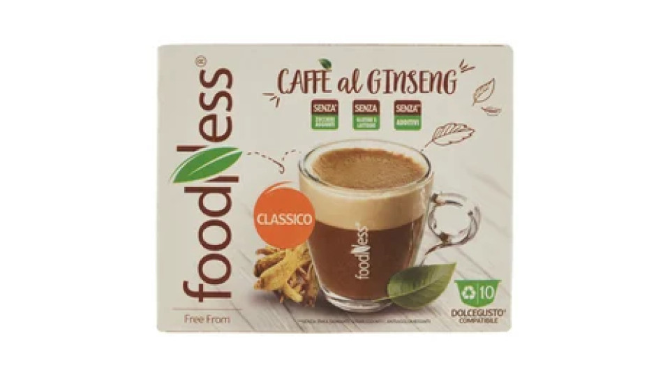 foodNess Caffè al Ginseng Classico Dolcegusto Compatibile 10 x 12 g