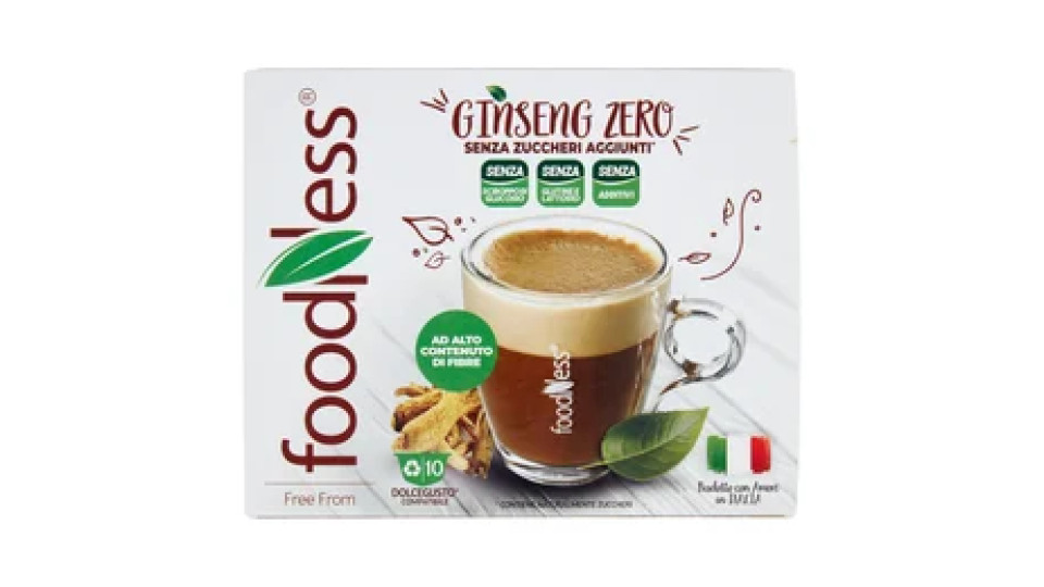 foodNess Ginseng Zero Dolcegusto Compatibile 10 x 6 g