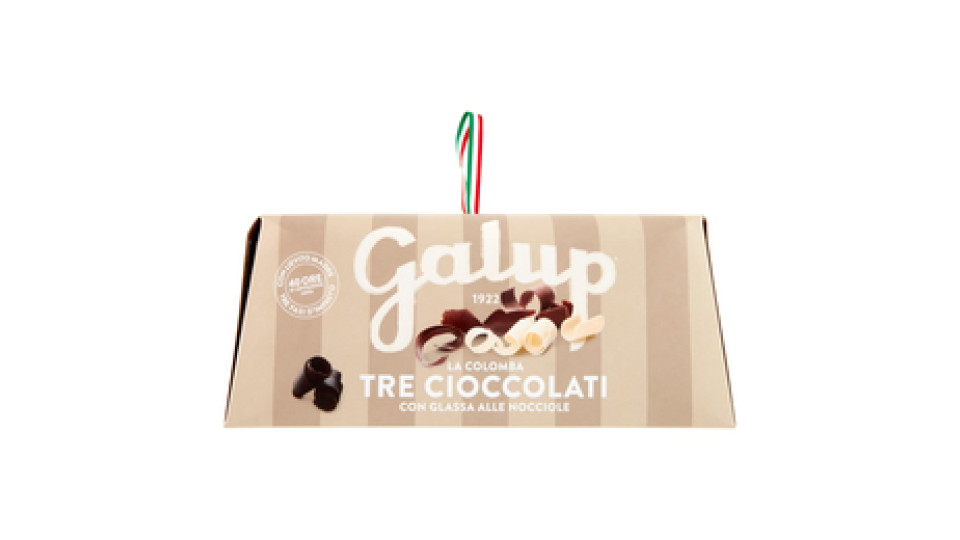 Galup la Colomba Tre Cioccolati con Glassa alle Nocciole 750 g