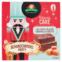 Gecchele Schiaccia Cake con crema al gusto Caramello Salato 350 g