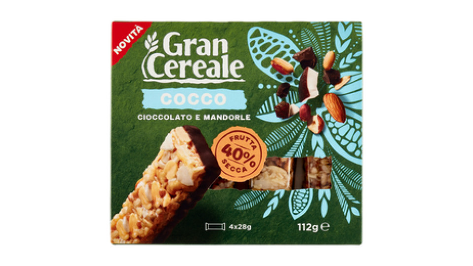 Grancereale Barrette frutta secca cocco 112g
