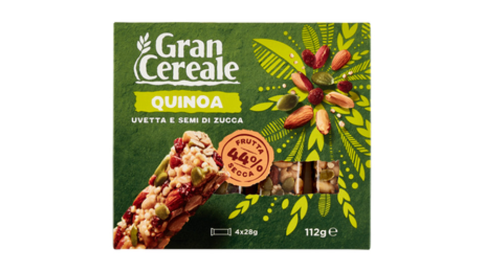 Grancereale Barrette frutta secca quinoa 112g
