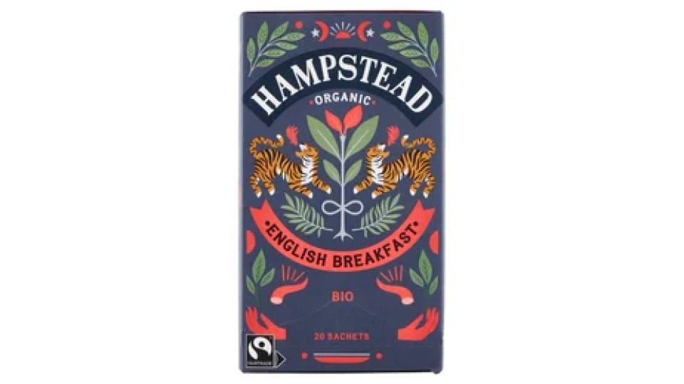 Hampstead Organic English Breakfast Bio 20 Sachets 45 g