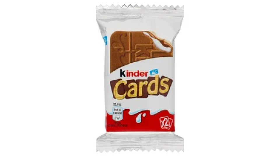 Kinder Cards 2 pezzi 25,6 g
