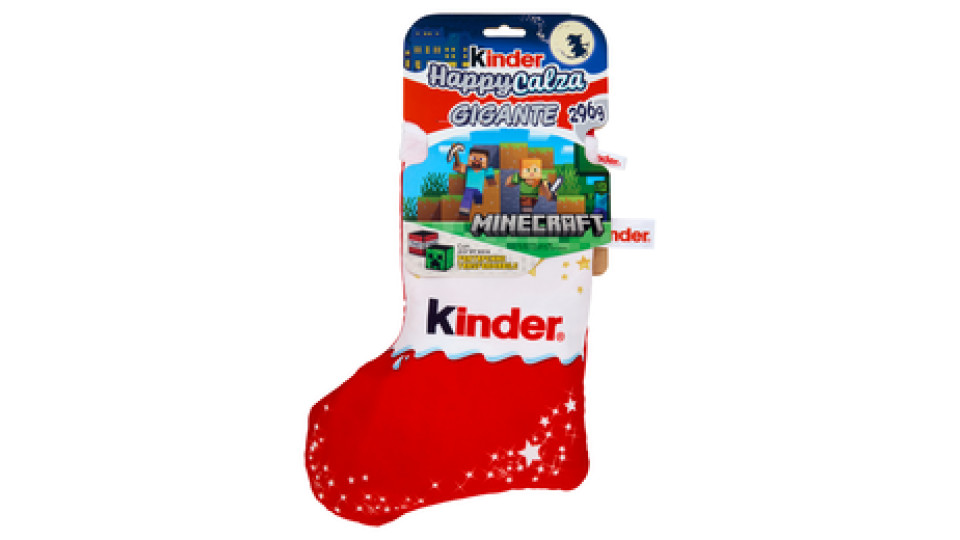 Kinder HappyCalza Gigante Minecraft 9 pezzi 296 g