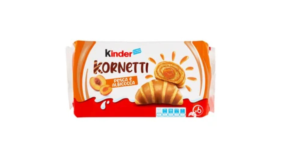 Kinder Kornetti Pesca e Albicocca 6 x 42 g