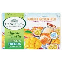 L'Angelica il Buono della Frutta Tisana Fredda Mango & Passion Fruit 18 Filtri 32,4 g