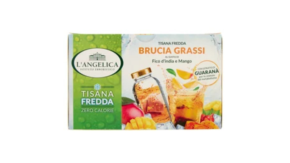 L'Angelica Tisana Fredda Brucia Grassi al Gusto di Fico d'India e Mango 18 Filtri 36 g