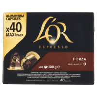 L'Or Espresso Forza 9- 40 Capsule Caffè Compatibili con Macchine Nespresso*® Original 208g