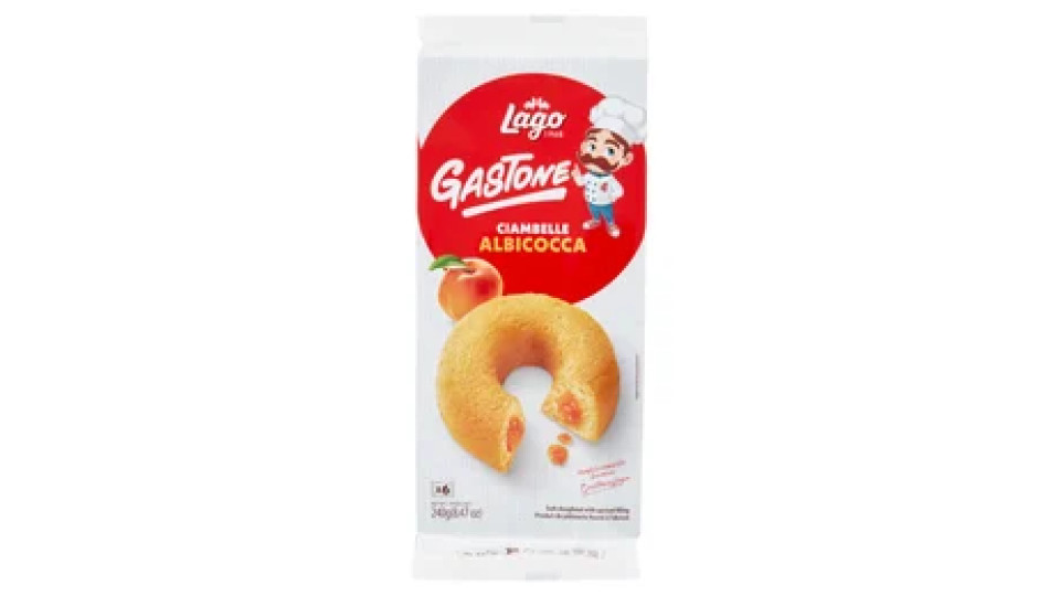 Lago Gastone Ciambelle Albicocca 6 x 40 g