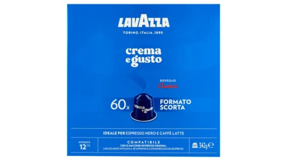 Lavazza crema e gusto Classico Compatibile con Nespresso Original 60 Capsule 342 g
