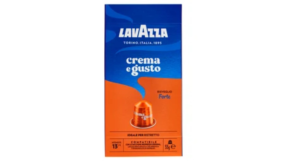 Lavazza crema e gusto Forte Compatibile con Nespresso Original 10 Capsule 55 g