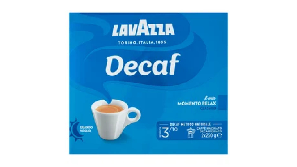 Lavazza Decaf Classico Caffè Macinato 2 x 250 g