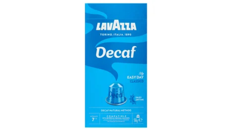 Lavazza Decaf Classico Compatible with Nespresso Original Machines 10 Capsule 58 g