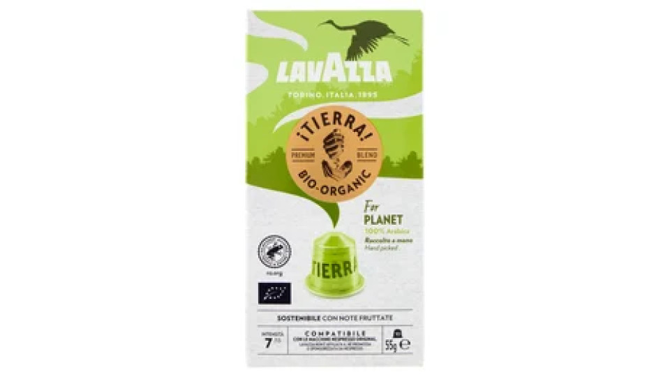 Lavazza iTierra! Bio-Organic For Planet Compatibile con Nespresso Original 10 Capsule 55 g