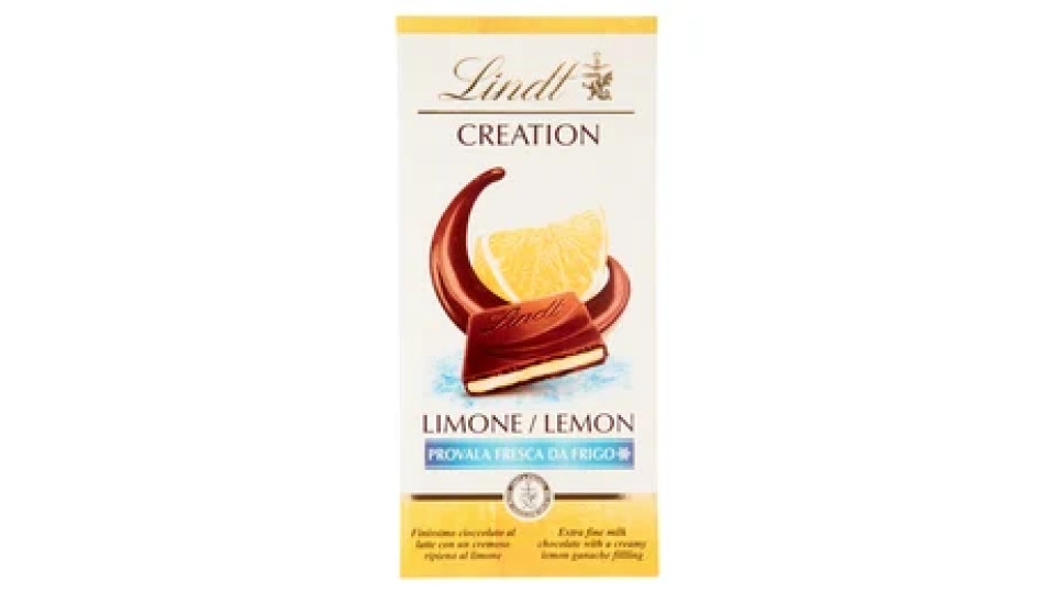 Lindt Creation Tavoletta Cioccolato al latte Limone 150 g