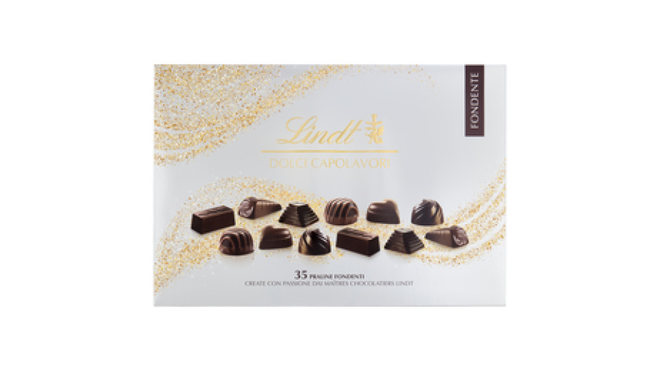 Lindt Dolci Capolavori Cioccolatini Assortiti Cioccolato Fondente Scatola Regalo 337 g