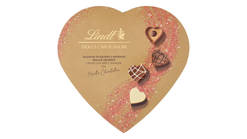 Lindt Dolci Capolavori Cioccolatini assortiti Scatola cuore 132 g