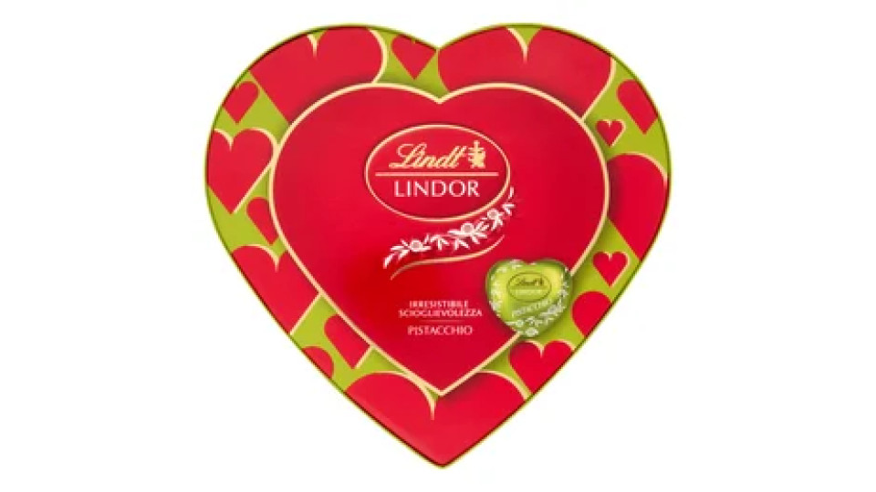 Lindt Lindor scatola cuore pistacchio 82 g