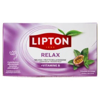 Lipton Relax Melissa, Frutto della Passione + Vitamine B Tisana di Erbe 17 x 1,9 g