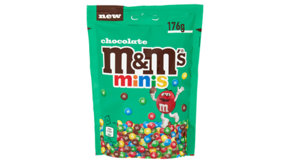 M&M's Minis, Confetti al Cioccolato al Latte, Snack Dolce, 176 g