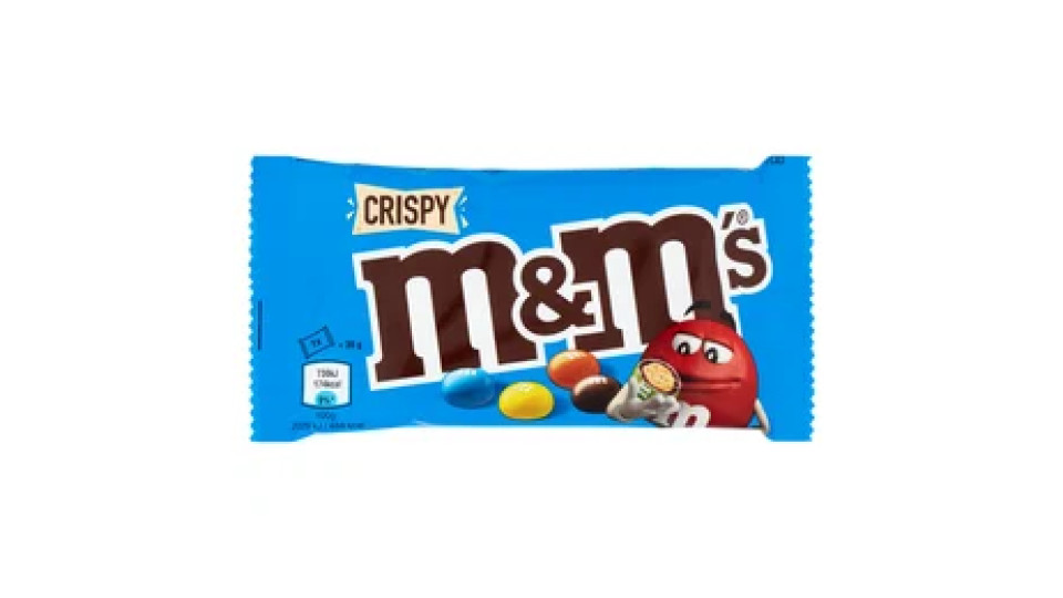 M&M's Snack Crispy Confetti al Cioccolato con Riso Soffiato 36 g