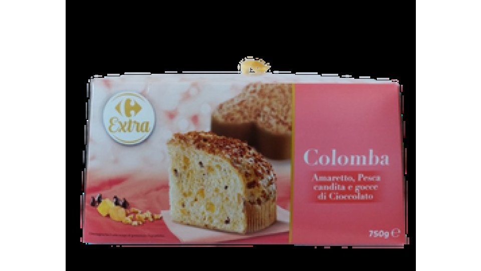 Maina Colomba Amaretto, Pesca Candita e Gocce di Cioccolato 750 g