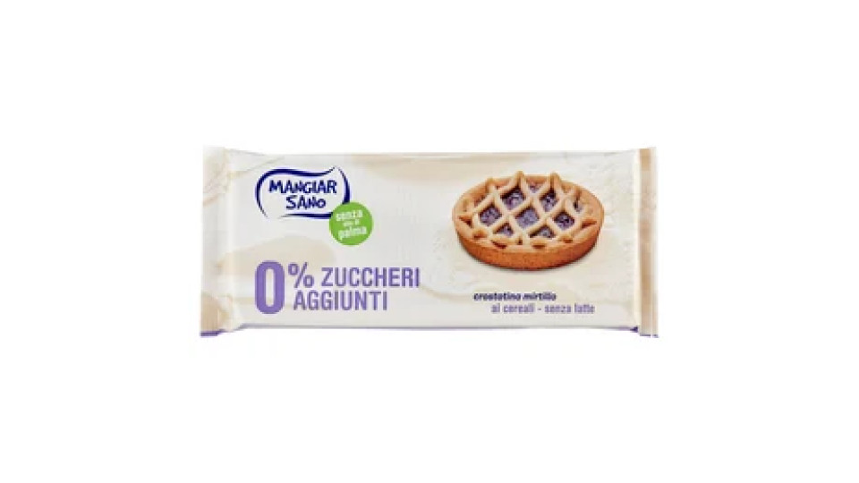 Mangiar Sano 0% Zuccheri Aggiunti crostatina mirtillo ai cereali 4 x 45 g
