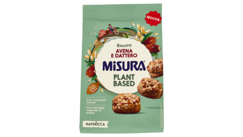 Misura Naturìcca Biscotti Avena e Dattero Plant Based 260 g