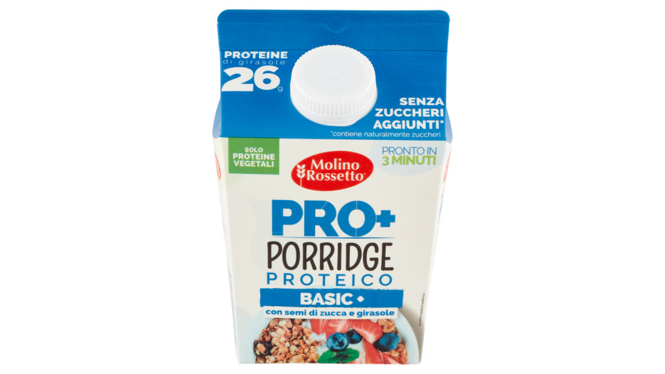 Molino Rossetto Pro+ Porridge Proteico Basic + con semi di zucca e girasole 300 g