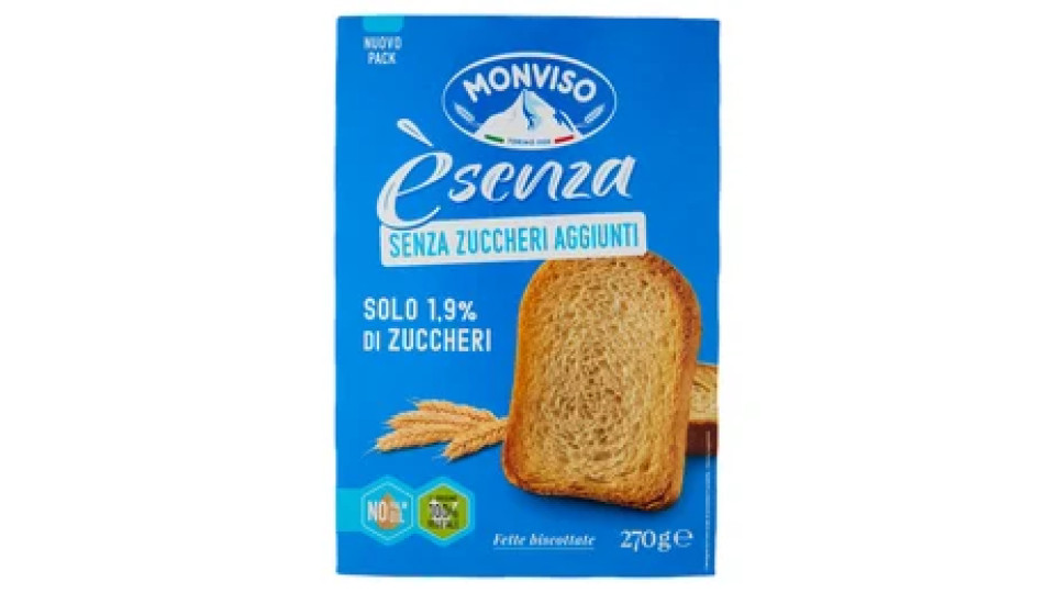 Monviso èsenza Senza Zuccheri Aggiunti Fette biscottate 270 g
