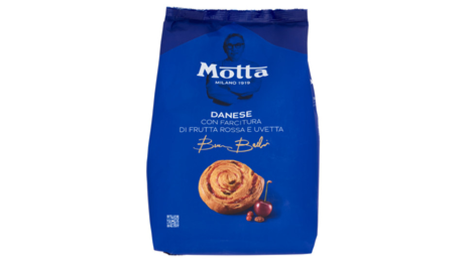 Motta Danese con Farcitura di Frutta Rossa e Uvetta 6 x 45 g