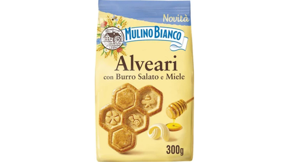 Mulino Bianco Alveari con Burro Salato e Miele 300g