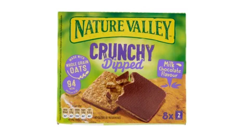 Nature Valley Crunchy Dipped Milk Chocolate Flavour 8 x 20 g
