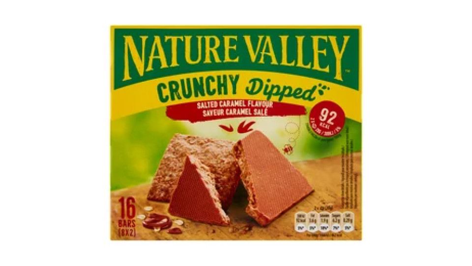 Nature Valley Crunchy Dipped Salted Caramel Flavour 8 x 20 g