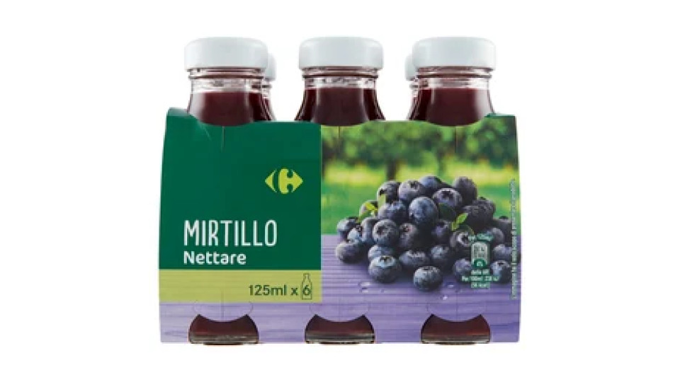 Carrefour Mirtillo Nettare 6 x 125 ml