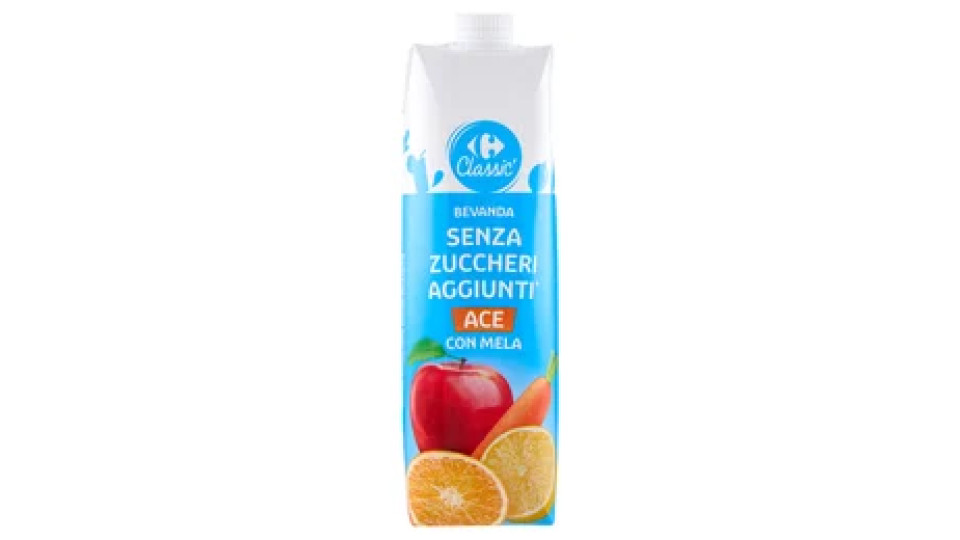Carrefour Classic Bevanda Senza Zuccheri Aggiunti* ACE con Mela 1 L