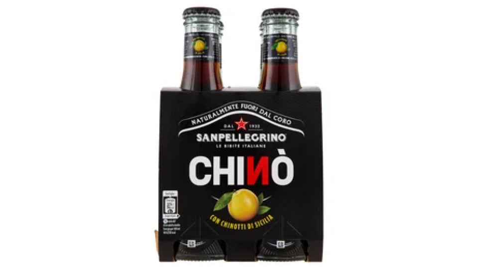 BIBITE SANPELLEGRINO, Bevande Gassate, Chinò, Vetro 4x20cl