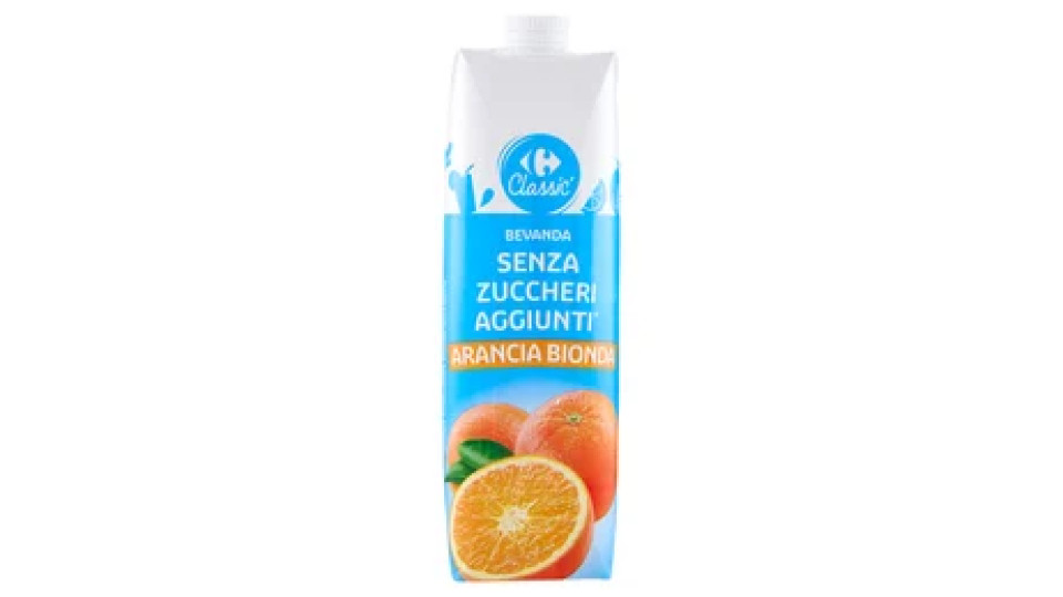 Carrefour Classic Bevanda Senza Zuccheri Aggiunti* Arancia Bionda 1 L