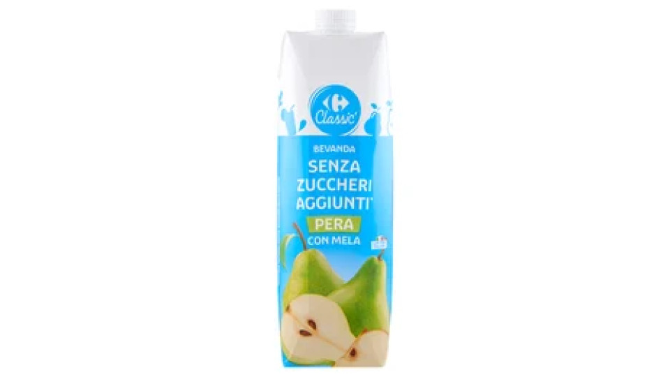 Carrefour Classic Bevanda Senza Zuccheri Aggiunti* Pera con Mela 1 L
