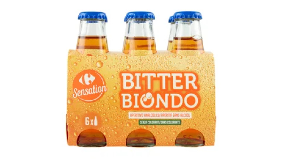 Carrefour Sensation Bitter Biondo 6 x 100 ml