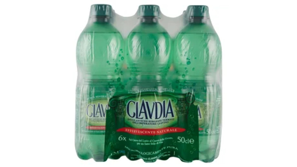 Clavdia Effervescente Naturale 6 x 50 cl