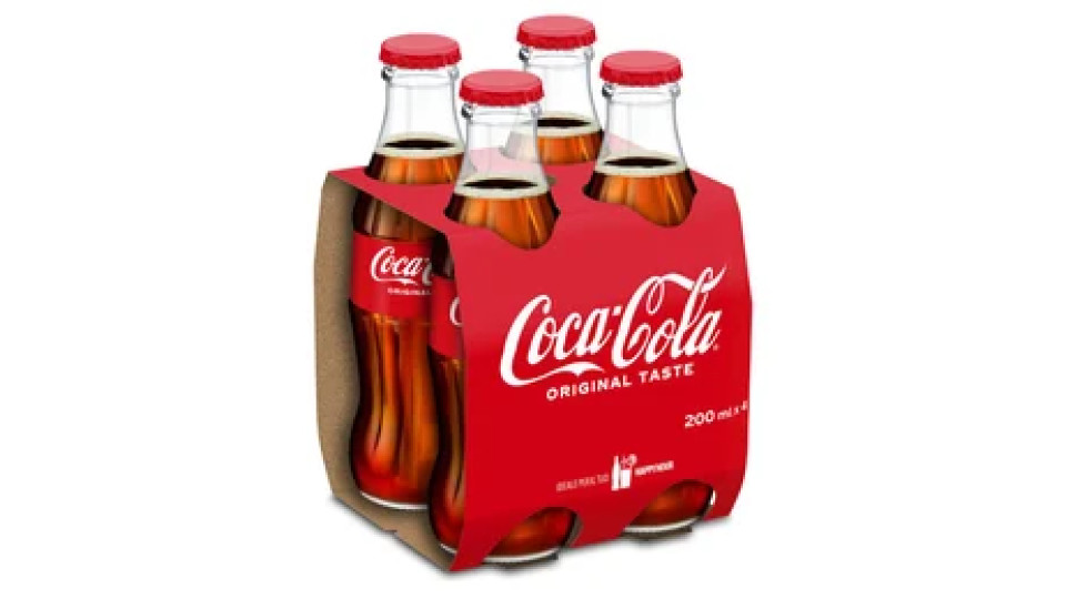 Coca-Cola Original 4 x 200ml - Vetro