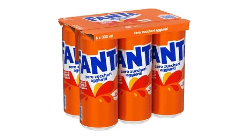 Fanta Senza Zuccheri Aggiunti 6 x 330ml