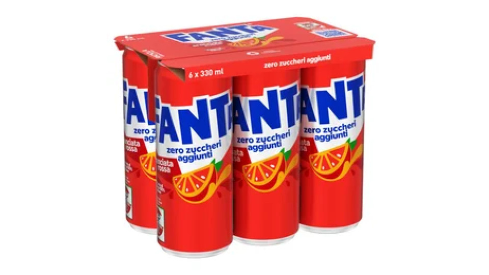 Fanta Zero Blood Orange 6 x 330ml