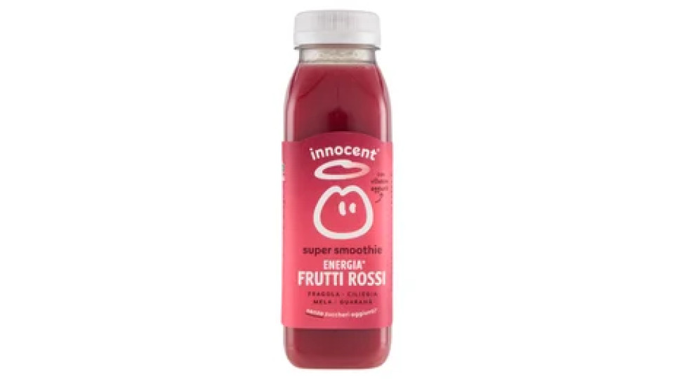 innocent super smoothie Energia* Frutti Rossi Fragola - Ciliegia - Mela - Guaranà 300 ml