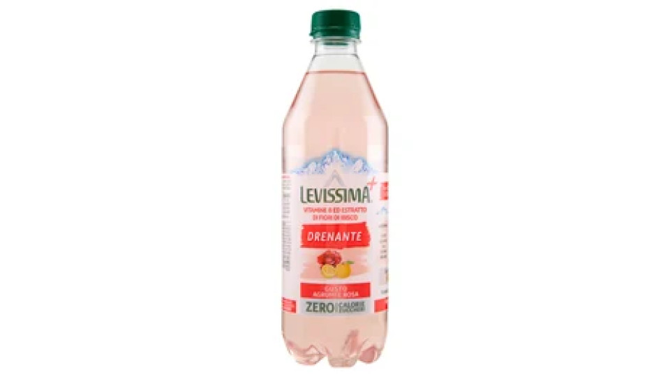 LEVISSIMA⁺ Drenante, Acqua al gusto di Agrumi e Rosa 50 cl