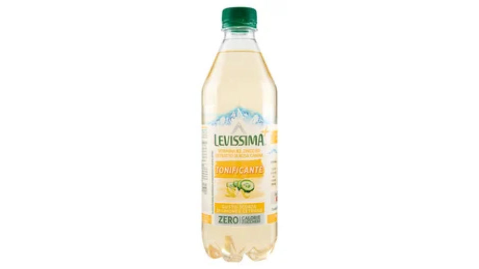 LEVISSIMA⁺ Tonificante, Acqua al gusto di Scorza di Limone e Cetriolo 50 cl