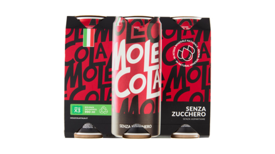 MoleCola Senza Zucchero 3 x 330 ml