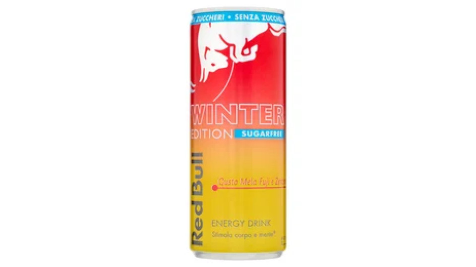 Red Bull Energy Drink, Gusto Mela Fuji-Zenzero, Senza Zuccheri, 250 ml
